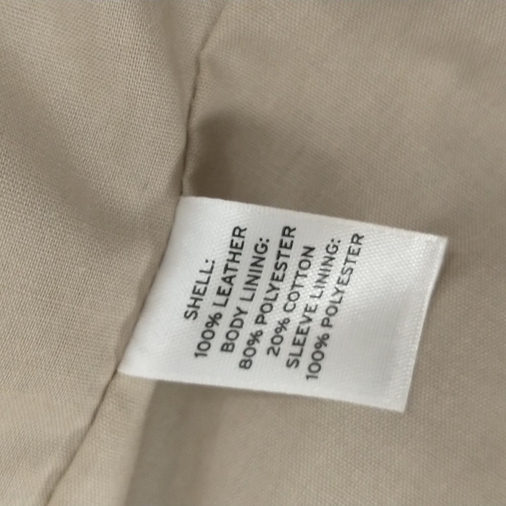 Soft Leather Jacket Hinge Seattle Light Taupe Neu… - image 8